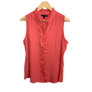 Banana Republic‎ Pink Ruffle Sleeveless Tank Top Camisole Women Medium